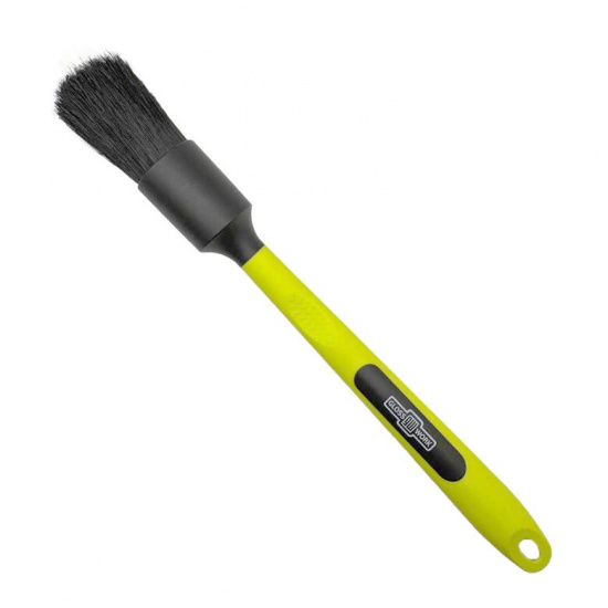Glosswork Rubber Black Brush Кисть с прорезиненной ручкой 28мм искусственный ворс черный - 1